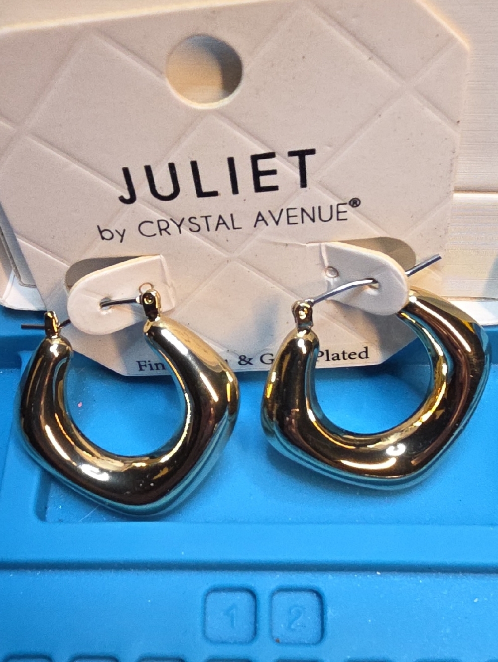 Gold Organic Hoop Earrings